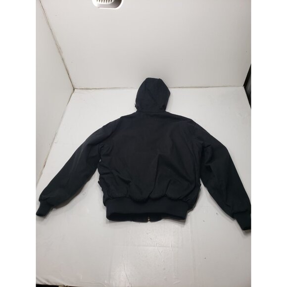 Walls Blizzard Pruf Mens Black Quilted Lined Hooded Work Jacket Size Large Tall - Picture 12 of 16